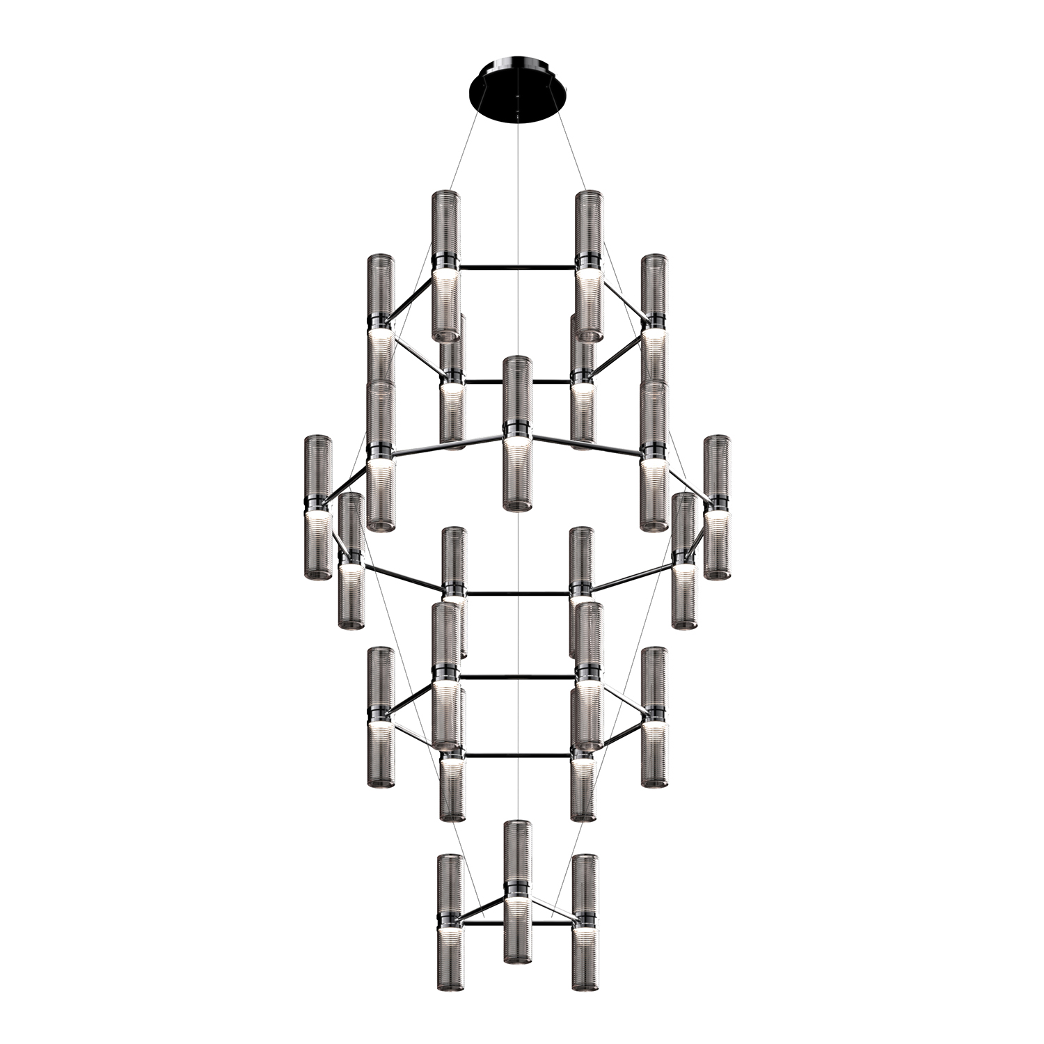Zephyr Chandelier LED Hängeleuchte, Farbe bronze Zephyr Chandelier LED Hängeleuchte, Farbe bronze von Artemide