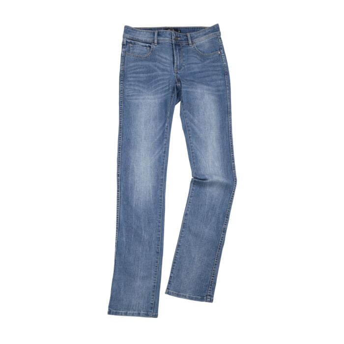 5-Pocket Damen Jeans in Stretch-Qualität, blue bleached, 38 von Artime