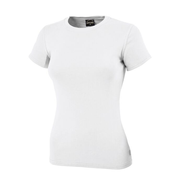 Angenehmes Rundhals Damen T-Shirt, weiss, XL von Artime