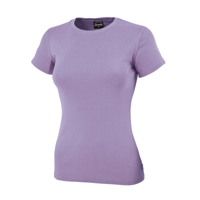 Angenehmes Rundhals Damen T-Shirt, lila, XL von Artime