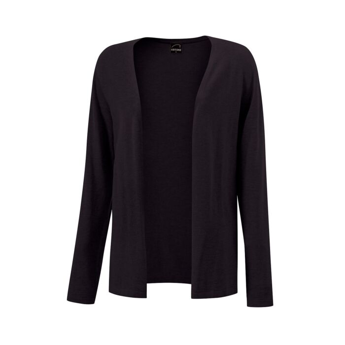 Anschmiegsamer Damen Cardigan, schwarz, L von Artime