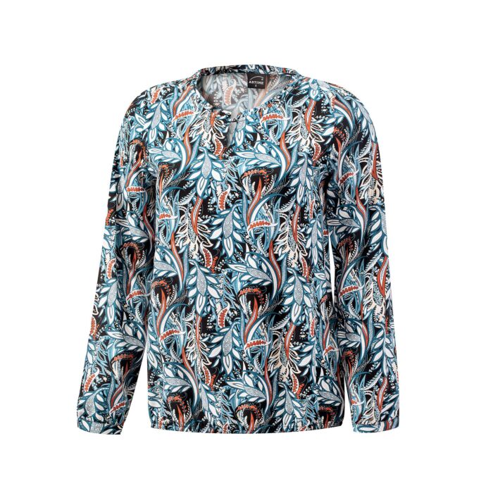 Artime Bluse mit floralem Print, marine von Artime