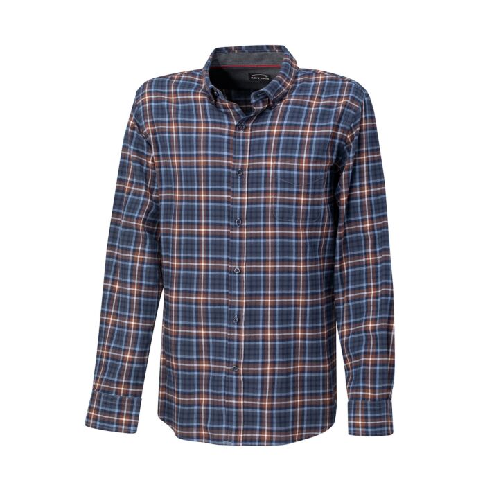 Kariertes Casual Herren-Flanellhemd von Artime, dunkelblau, XL von Artime