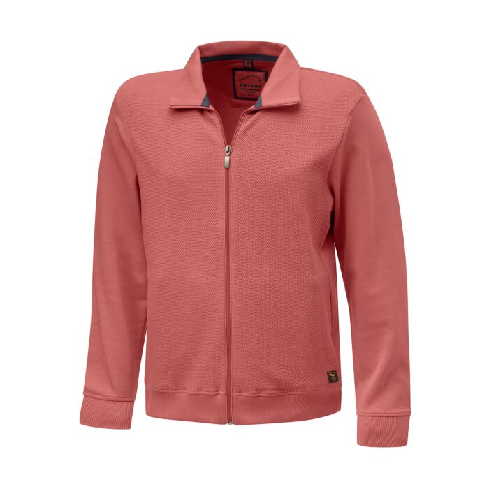 Sweat-Jacke aus Baumwolle, rot von Artime