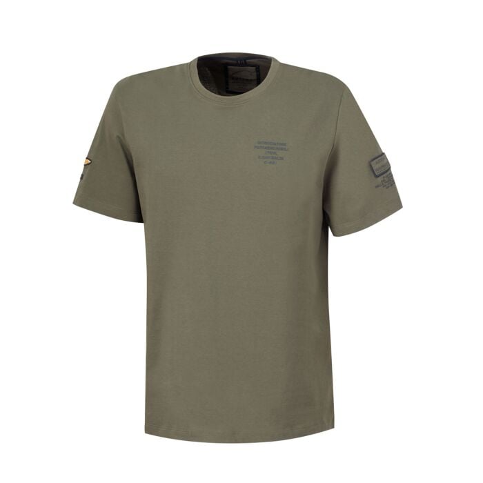 T-Shirt mit Drucken und Emblemen, olive, XXL