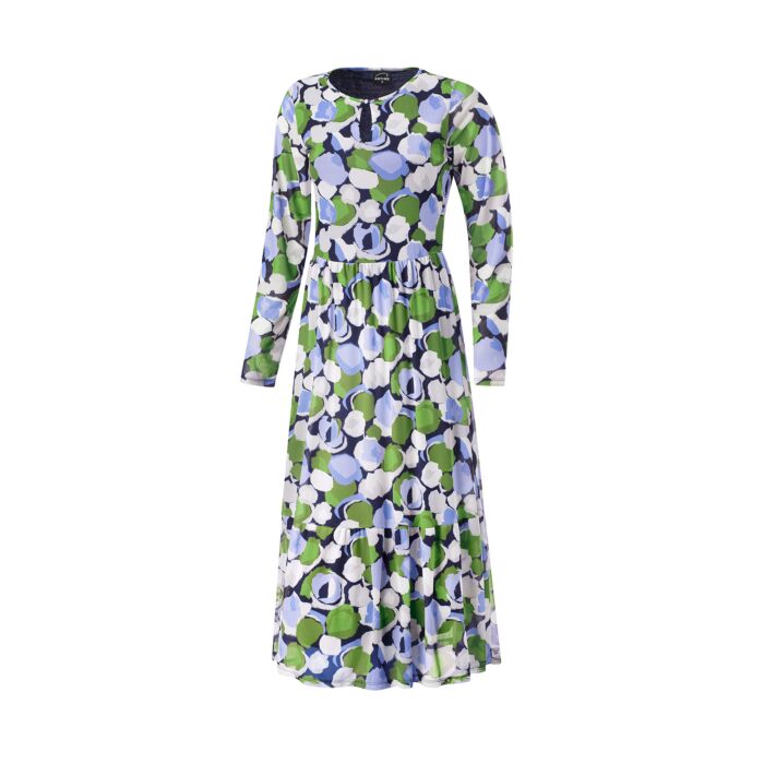 Bedrucktes Midi Kleid mit Rundhalsausschnitt von Artime