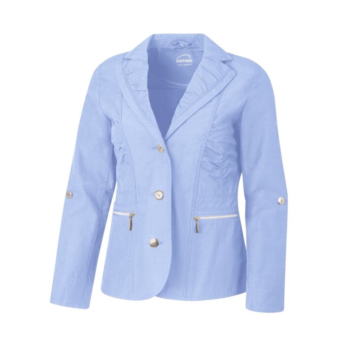 Blazer mit Raffung, hellblau, 42 von Artime