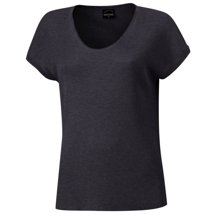 Damen Feinstrick T-Shirt mit Lurexgarn Damen Feinstrick T-Shirt mit Lurexgarn von Artime