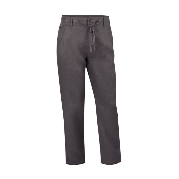 Damen Leinen-Hose mit Taschen, anthrazit, 48 von Artime