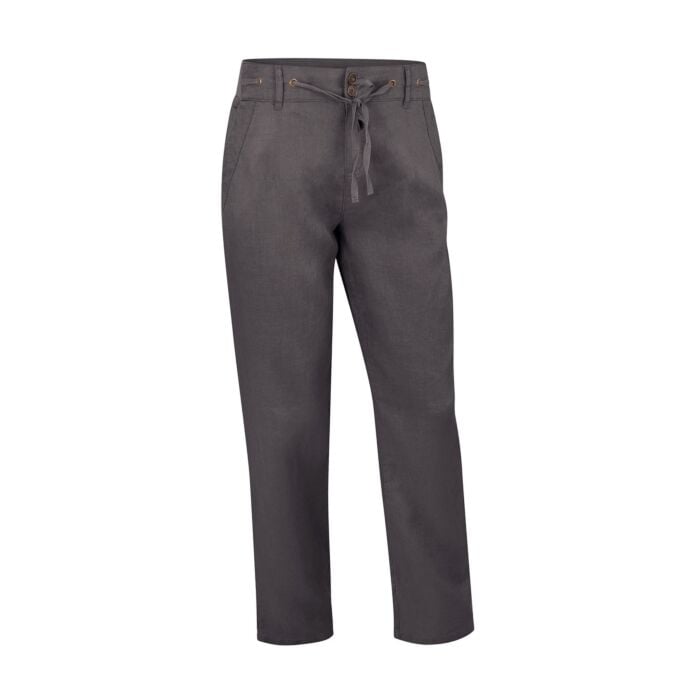 Damen Leinen-Hose mit Taschen, anthrazit, 36 von Artime