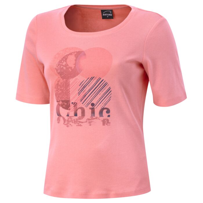 Damen T-Shirt mit Frontprint aus Baumwolle Damen T-Shirt mit Frontprint aus Baumwolle von Artime