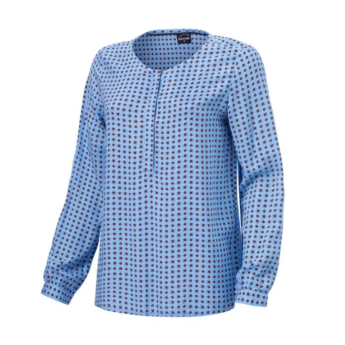 Gemusterte Artime Bluse, hellblau von Artime