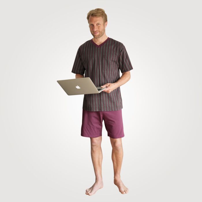 Herren Shorty bordeaux-schwarz Herren Shorty bordeaux-schwarz von Artime