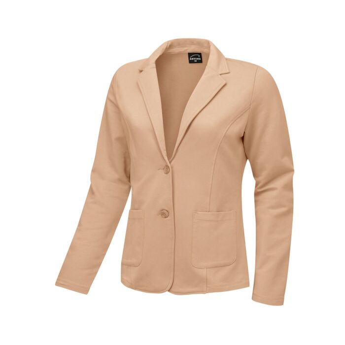 Jersey Blazer Baumwolle und Elasthan, beige, 42 von Artime