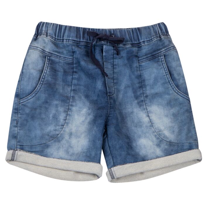 Modische Damen Sweat-Shorts, blue bleached von Artime