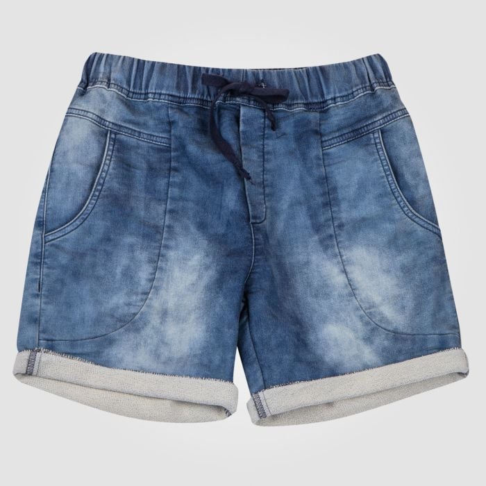 Modische Damen Sweat-Shorts, blue bleached, XL von Artime