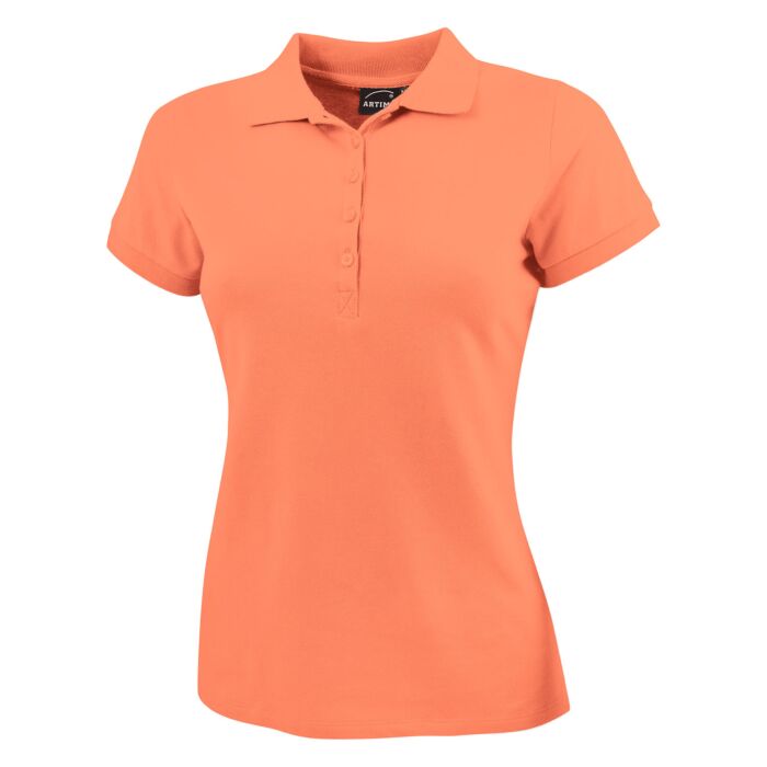 Polo-Piqué-Shirt, mandarine, XL von Artime
