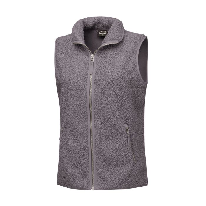 Sherpa Fleece Gilet Damen wärmende Qualität, graphit von Artime