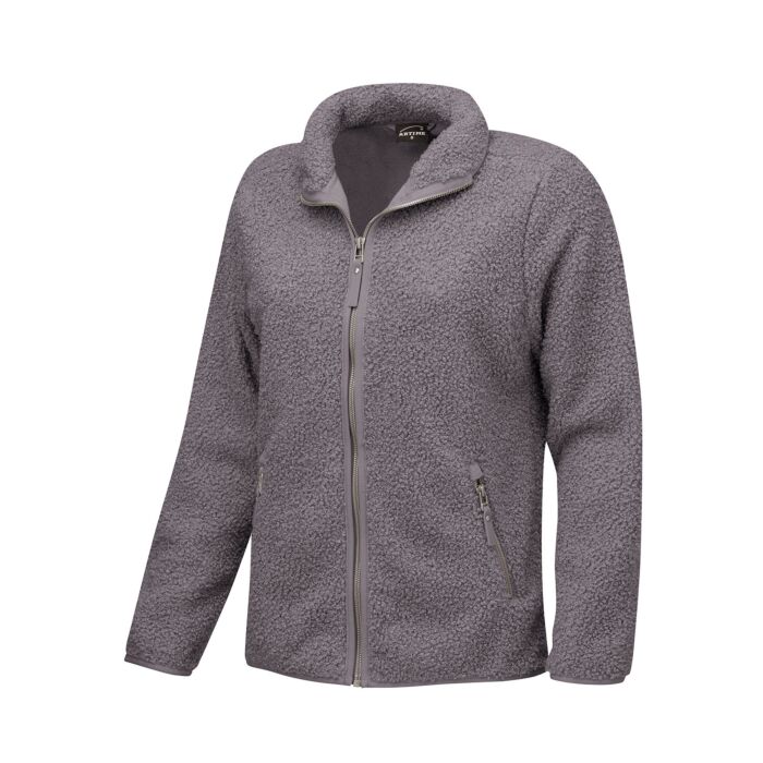 Sherpa Fleece Jacke Damen wärmend, graphit von Artime