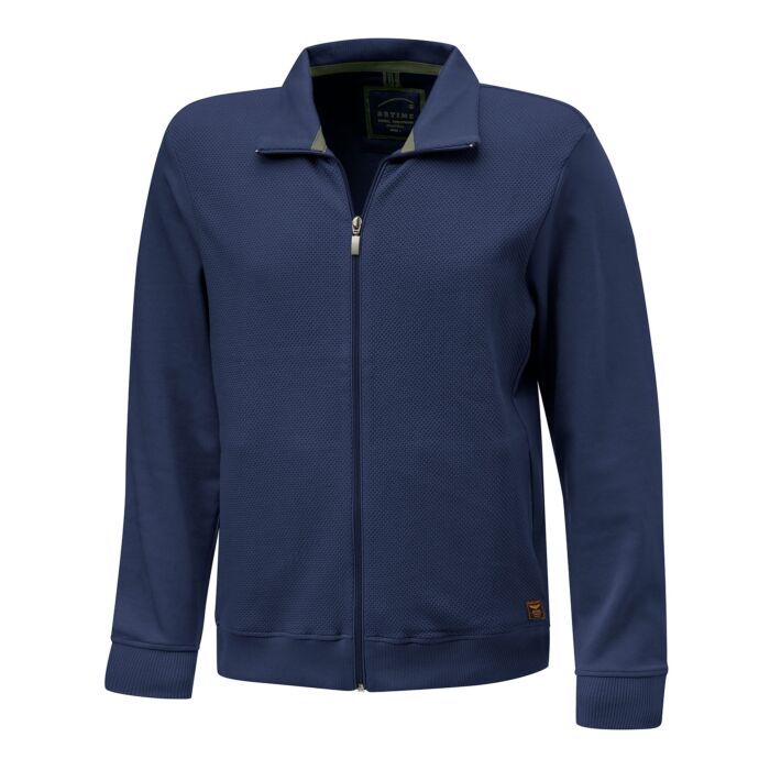 Sweat-Jacke aus Baumwolle, navy, XXL von Artime