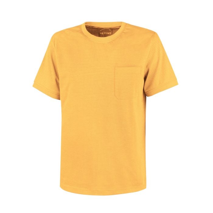 T-Shirt Herren gestreift, gelb, Xxxl von Artime