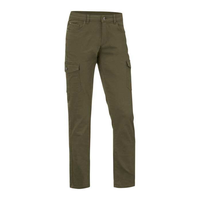 Twill-Cargohose für Damen, grün, 44 von Artime