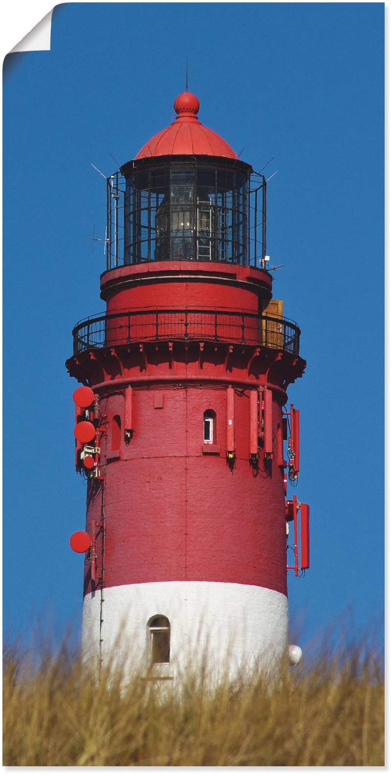 Artland Alu-Dibond-Druck »Amrumer Leuchtturm«, Gebäude, (1 St.), auf Keilrahmen gespannt von Artland