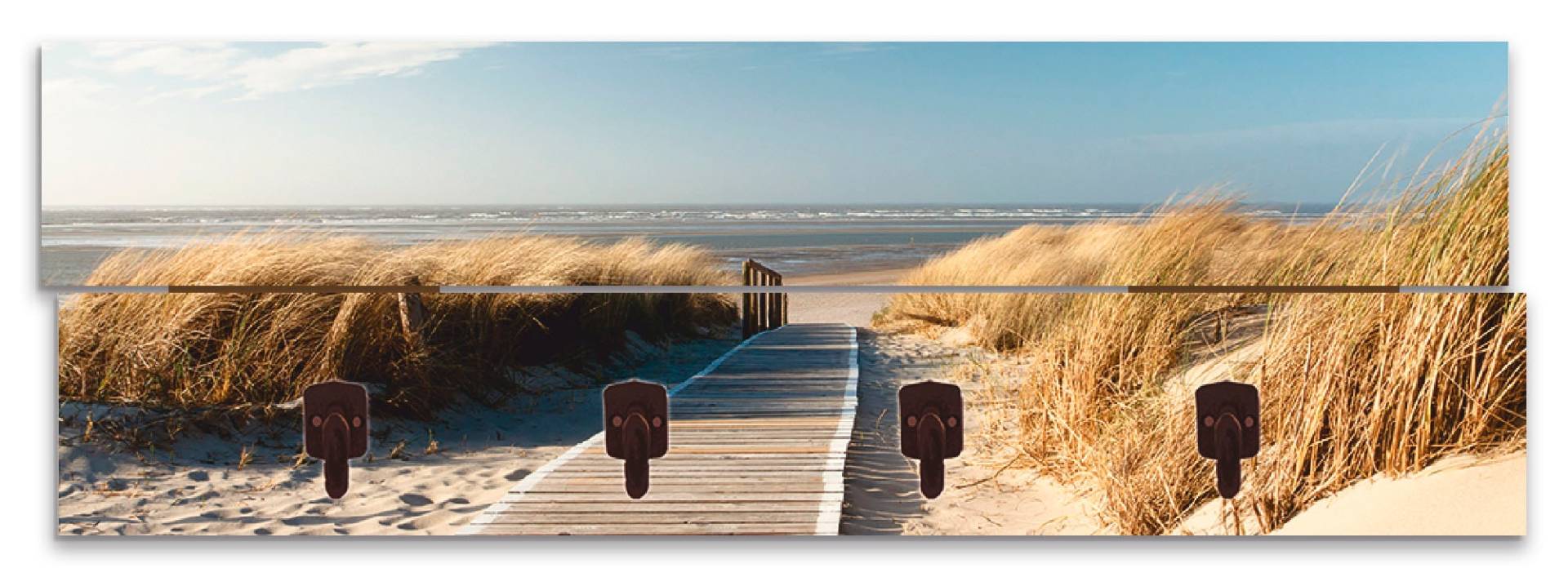 Artland Garderobenleiste »Nordseestrand auf Langeoog - Steg« von Artland