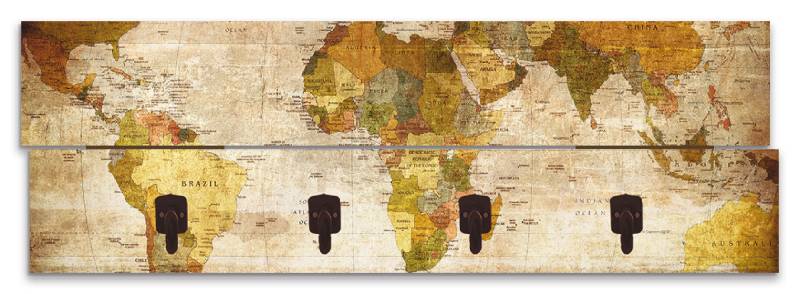 Artland Garderobenleiste »Weltkarte«, teilmontiert von Artland