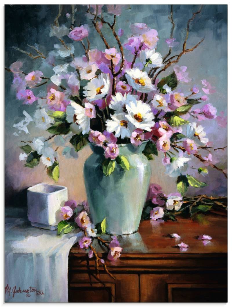 Artland Glasbild »Apfel und Kirchblüten«, Arrangements, (1 St.), in verschiedenen Grössen von Artland