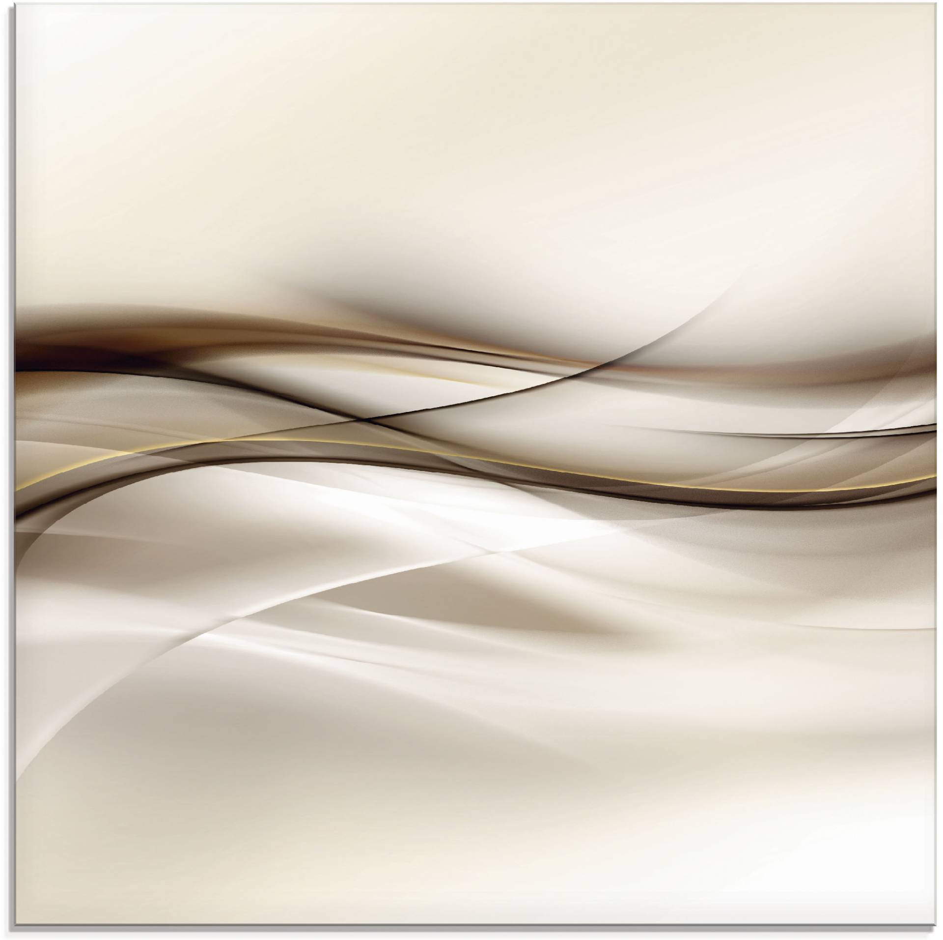 Artland Glasbild »Braune abstrakte Welle«, Muster, (1 St.) Artland Glasbild »Braune abstrakte Welle«, Muster, (1 St.) von Artland