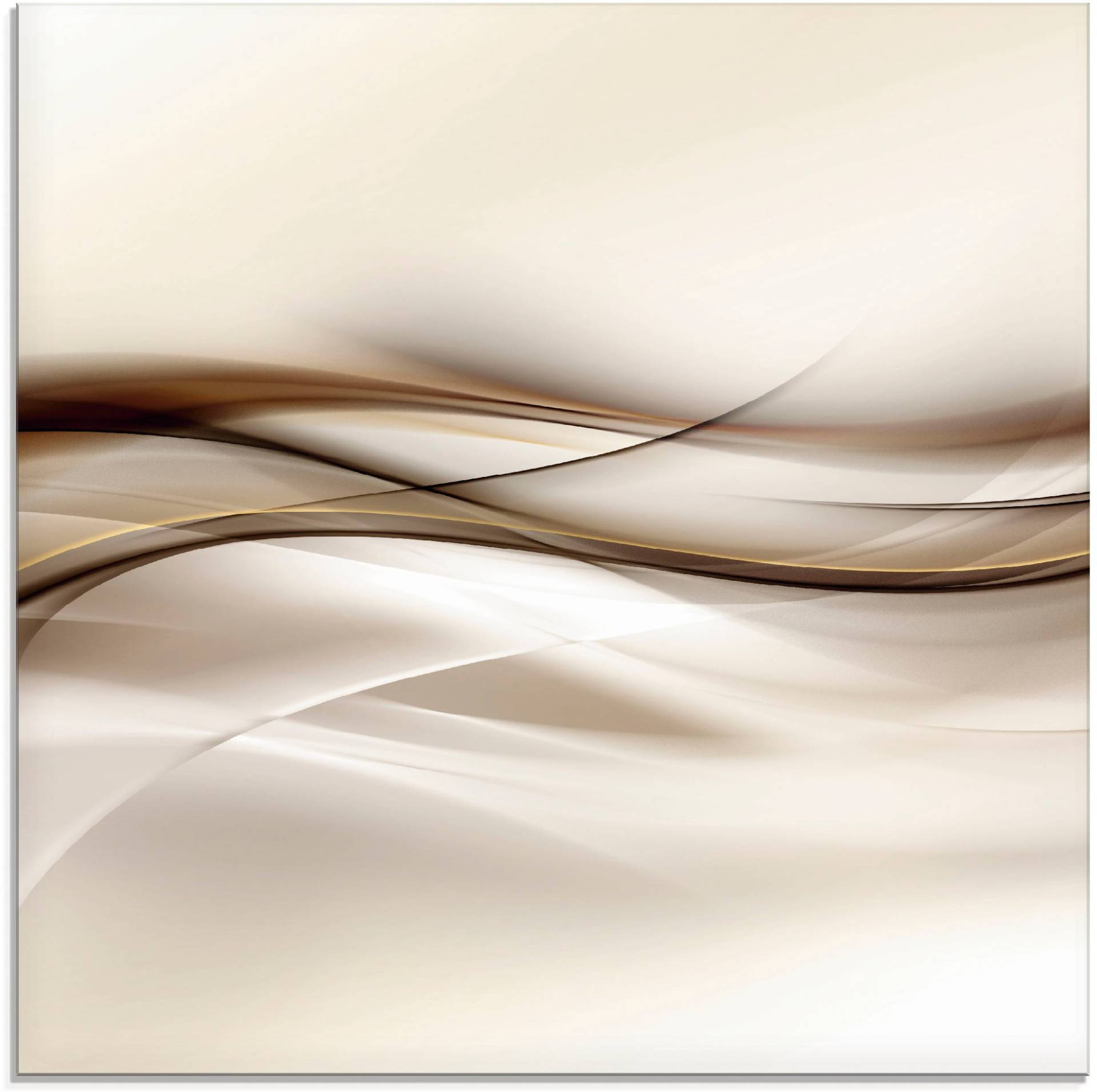 Artland Glasbild »Braune abstrakte Welle«, Muster, (1 St.) Artland Glasbild »Braune abstrakte Welle«, Muster, (1 St.) von Artland