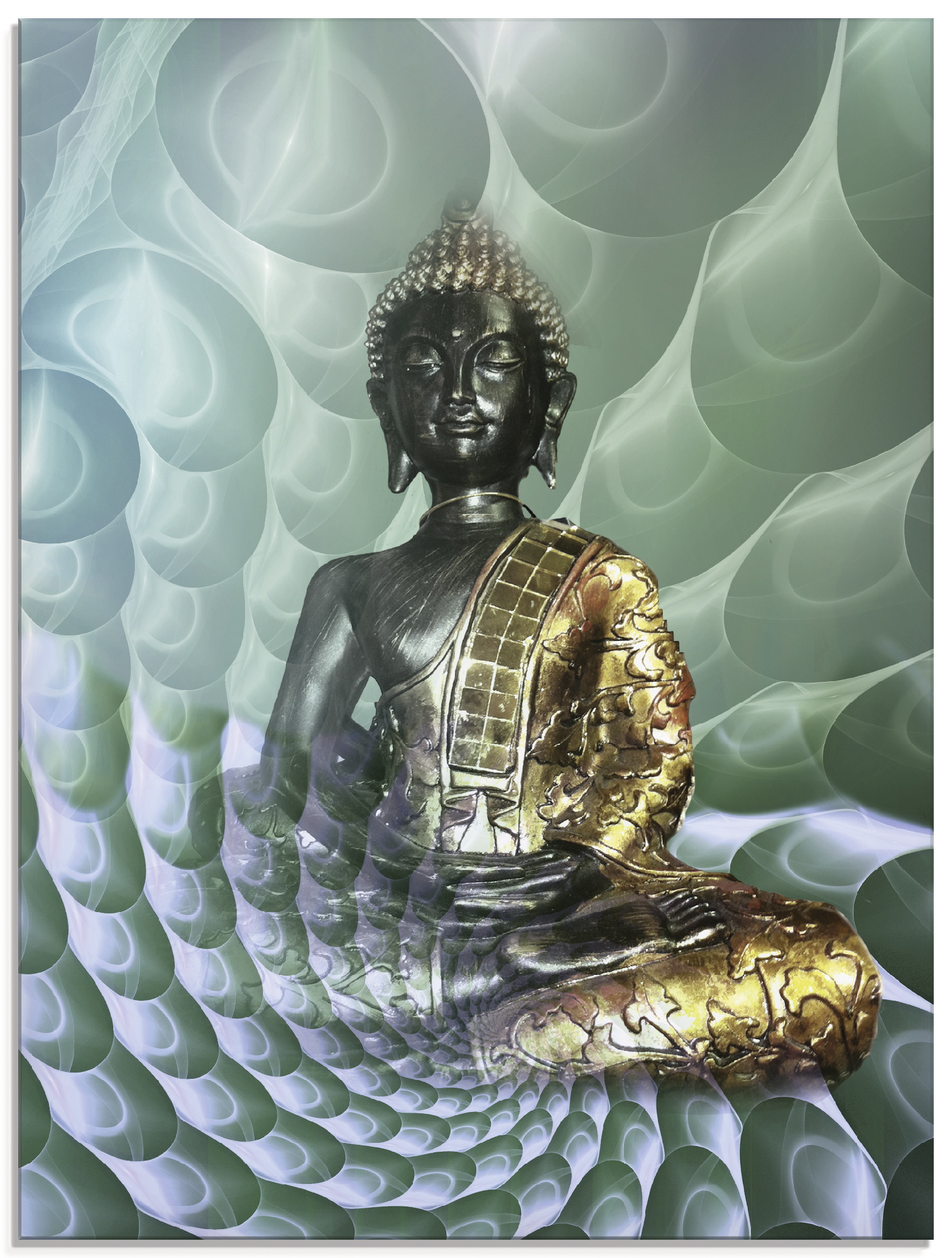 Artland Glasbild »Buddhas Traumwelt CB«, Religion, (1 St.) von Artland