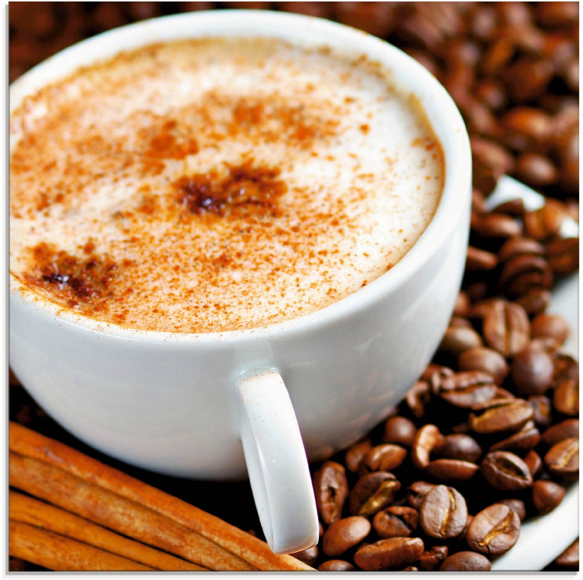 Artland Glasbild »Cappuccino - Kaffee«, Getränke, (1 St.), in verschiedenen Grössen Artland Glasbild »Cappuccino - Kaffee«, Getränke, (1 St.), in verschiedenen Grössen von Artland
