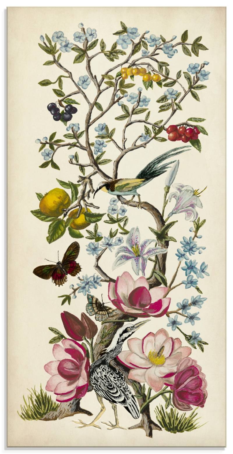 Artland Glasbild »Chinoiserie Natur II«, Pflanzen, (1 St.), in verschiedenen Grössen von Artland