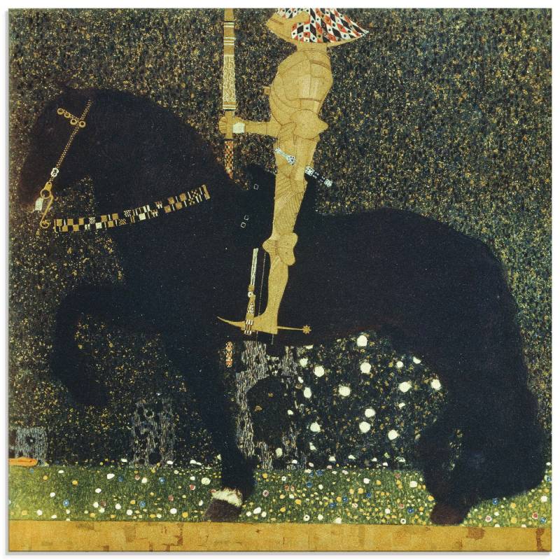 Artland Glasbild »Das Leben ein Kampf der goldene Ritter«, Sport, (1 St.), in verschiedenen Grössen von Artland