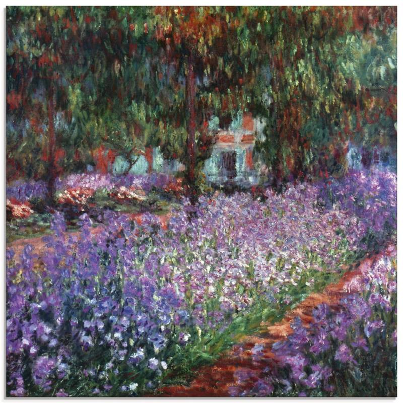 Artland Glasbild »Der Garten des Künstlers bei Giverny«, Garten, (1 St.) von Artland