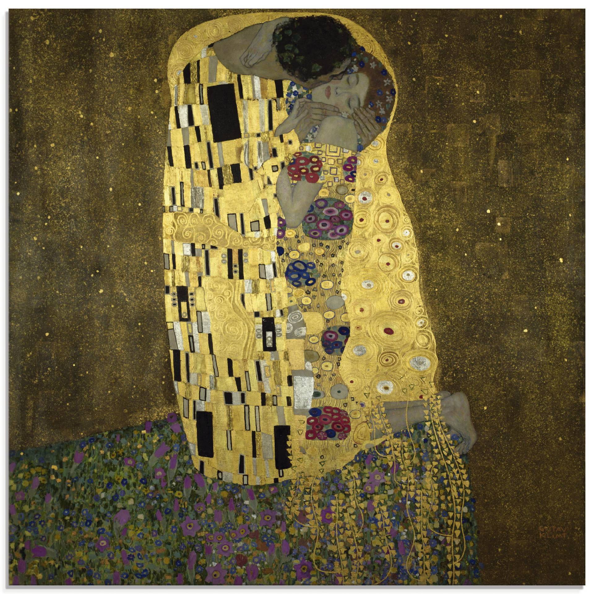 Artland Glasbild »Der Kuss«, Paar, (1 St.) von Artland