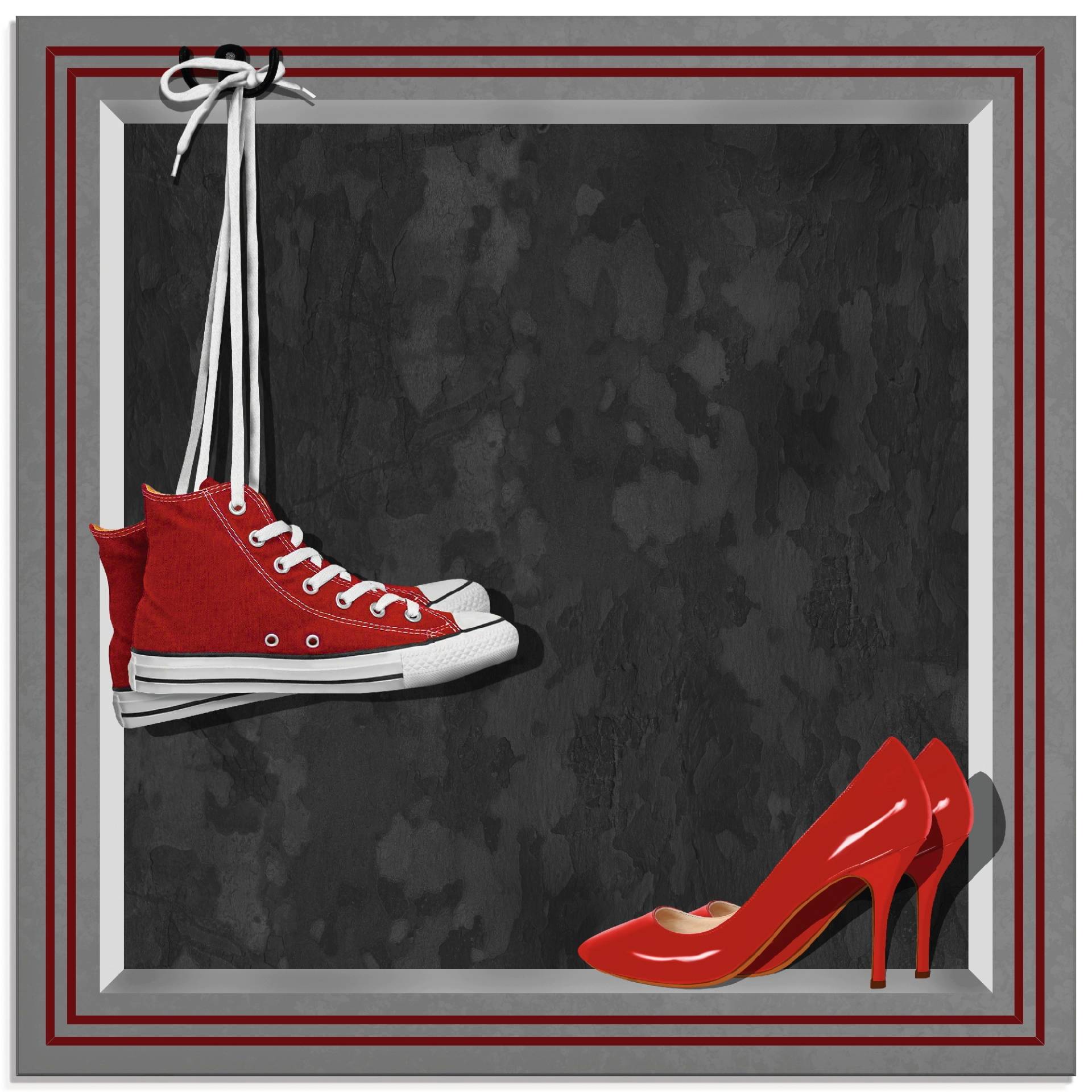 Artland Glasbild »Die roten Schuhe«, Mode, (1 St.), in verschiedenen Grössen Artland Glasbild »Die roten Schuhe«, Mode, (1 St.), in verschiedenen Grössen von Artland