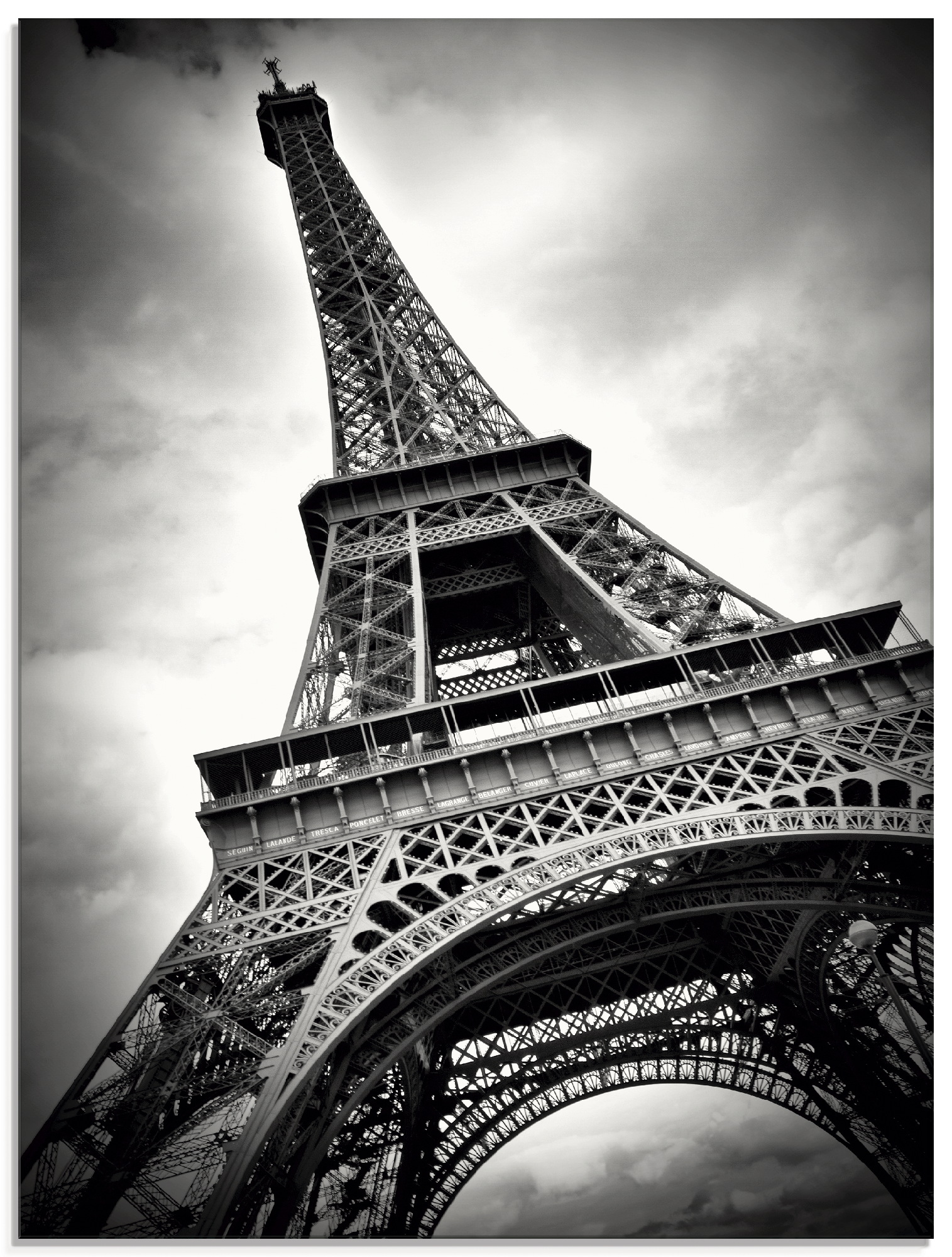 Artland Glasbild »Eiffelturm Paris«, Gebäude, (1 St.) von Artland