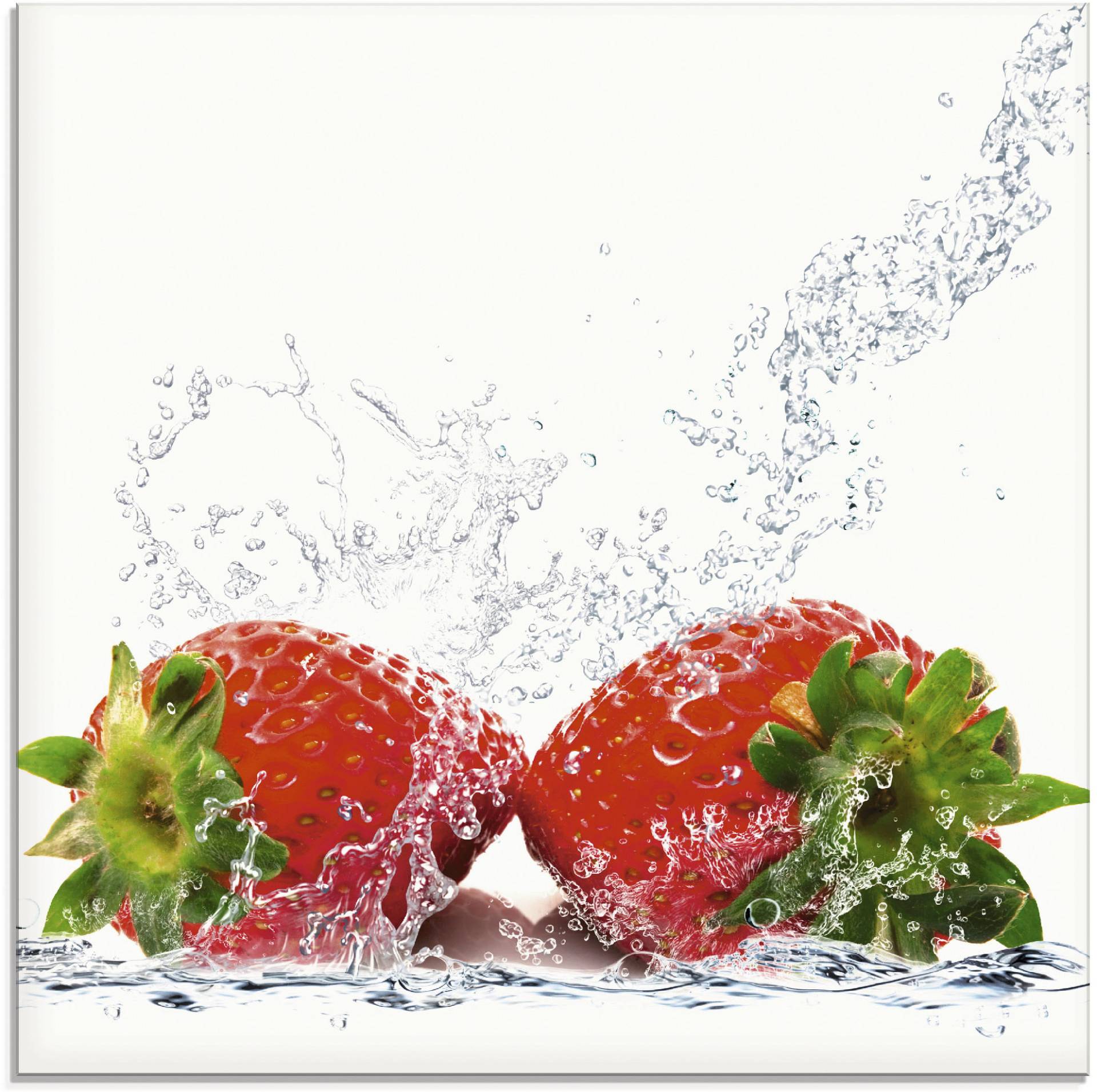 Artland Glasbild »Erdbeeren mit Spritzwasser«, Lebensmittel, (1 St.), in verschiedenen Grössen Artland Glasbild »Erdbeeren mit Spritzwasser«, Lebensmittel, (1 St.), in verschiedenen Grössen von Artland