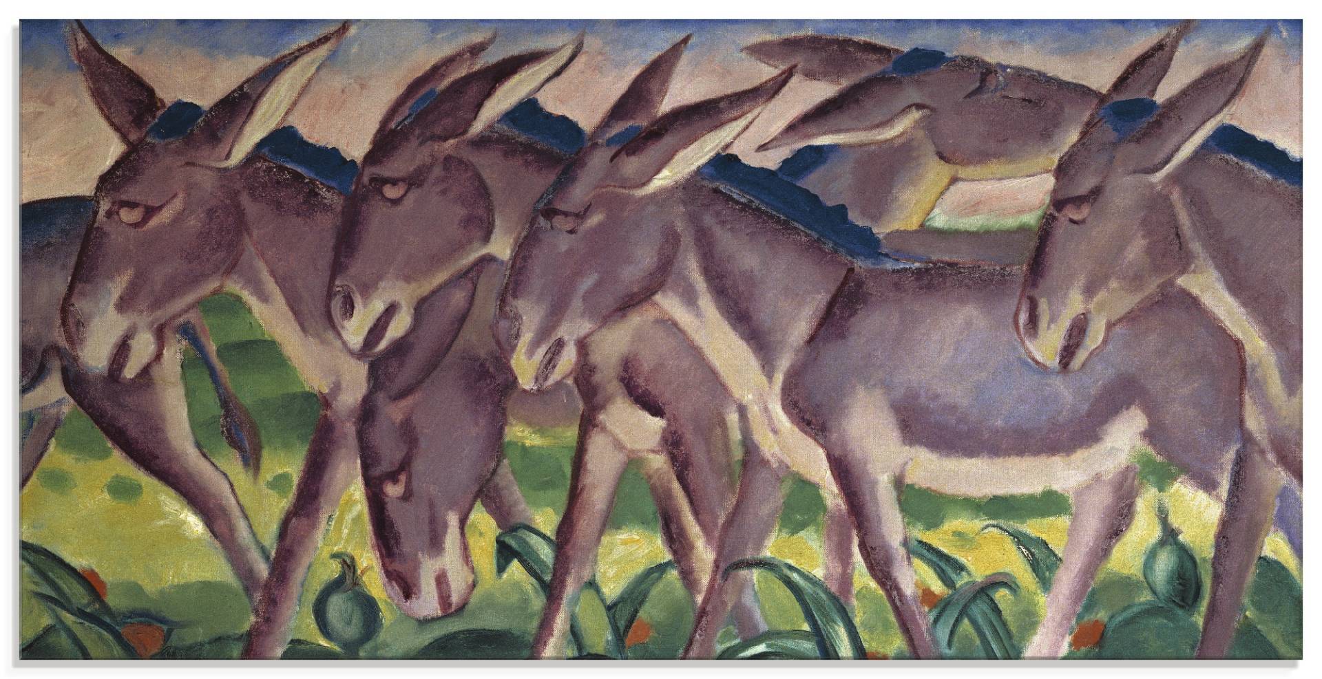 Artland Glasbild »Eselsfries. 1911«, Haustiere, (1 St.), in verschiedenen Grössen von Artland