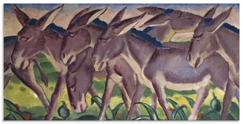 Artland Glasbild »Eselsfries. 1911«, Haustiere, (1 St.), in verschiedenen Grössen von Artland