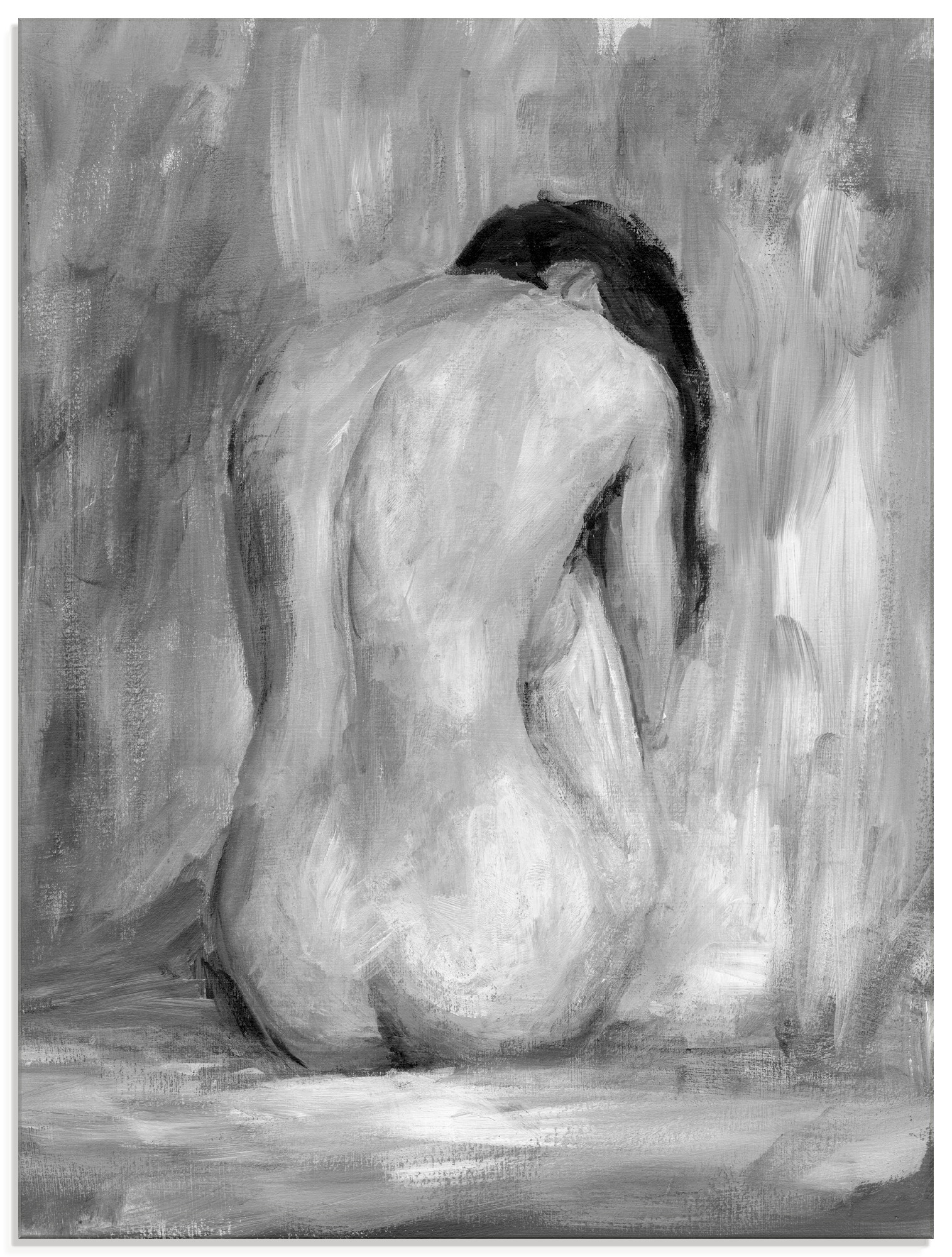Artland Glasbild »Figur in schwarz & weiss II«, Frau, (1 St.) von Artland
