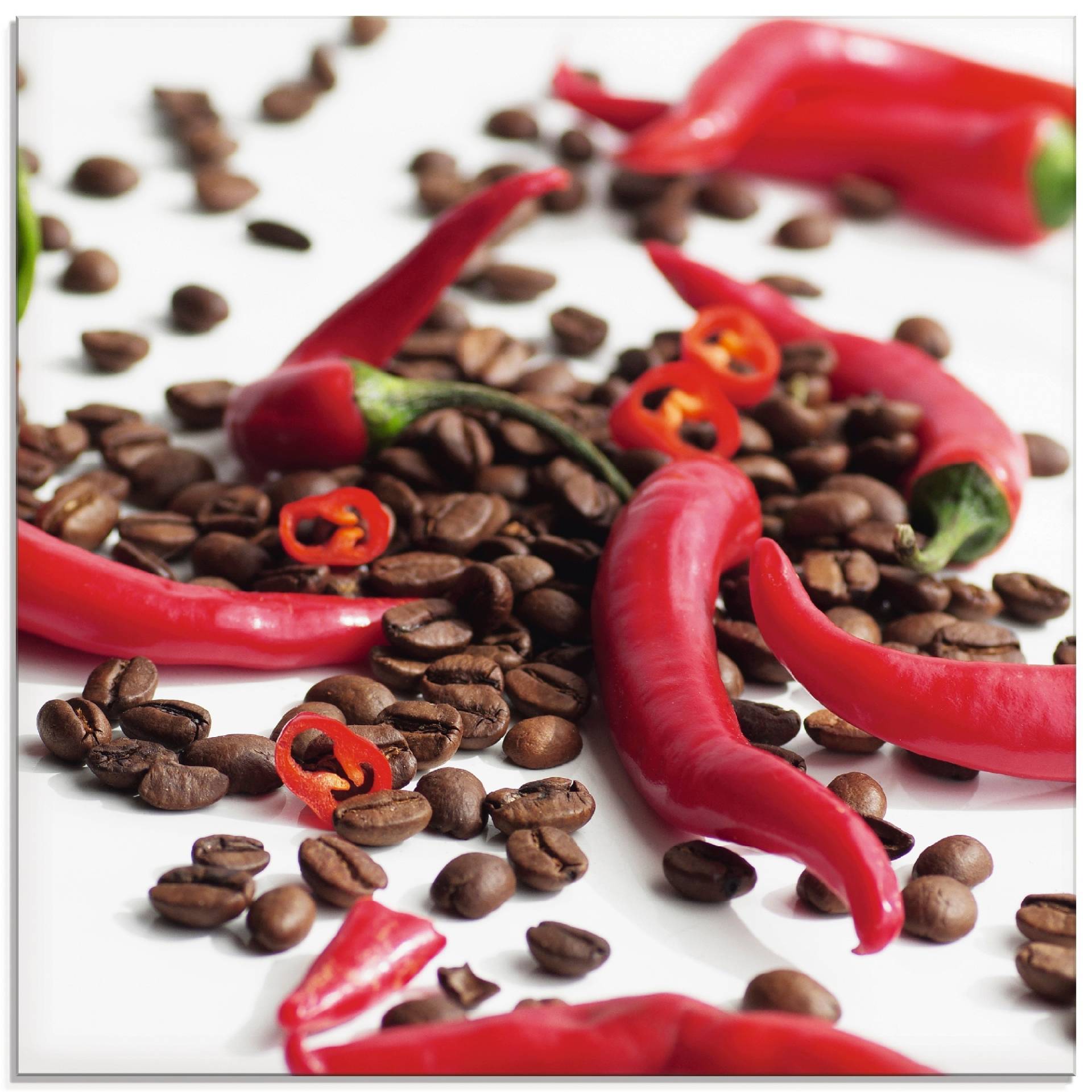 Artland Glasbild »Frische Chili auf Kaffee«, Lebensmittel, (1 St.), in verschiedenen Grössen Artland Glasbild »Frische Chili auf Kaffee«, Lebensmittel, (1 St.), in verschiedenen Grössen von Artland