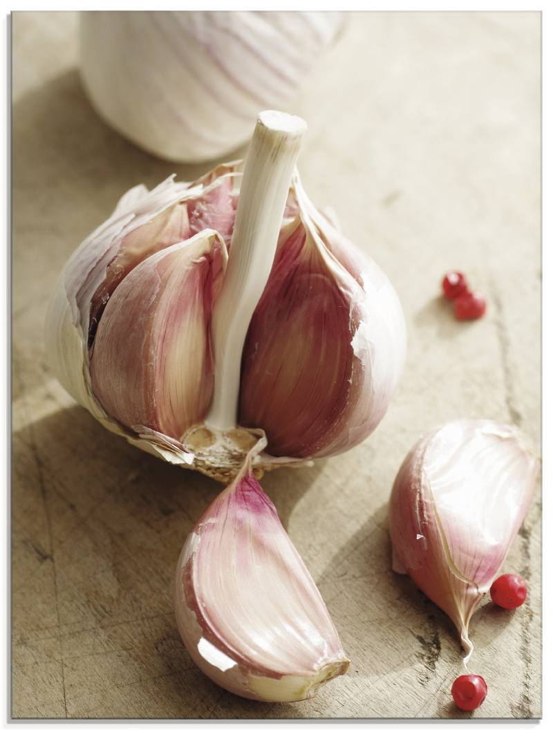Artland Glasbild »Frisches aus der Knoblauch Knolle«, Lebensmittel, (1 St.), in verschiedenen Grössen von Artland