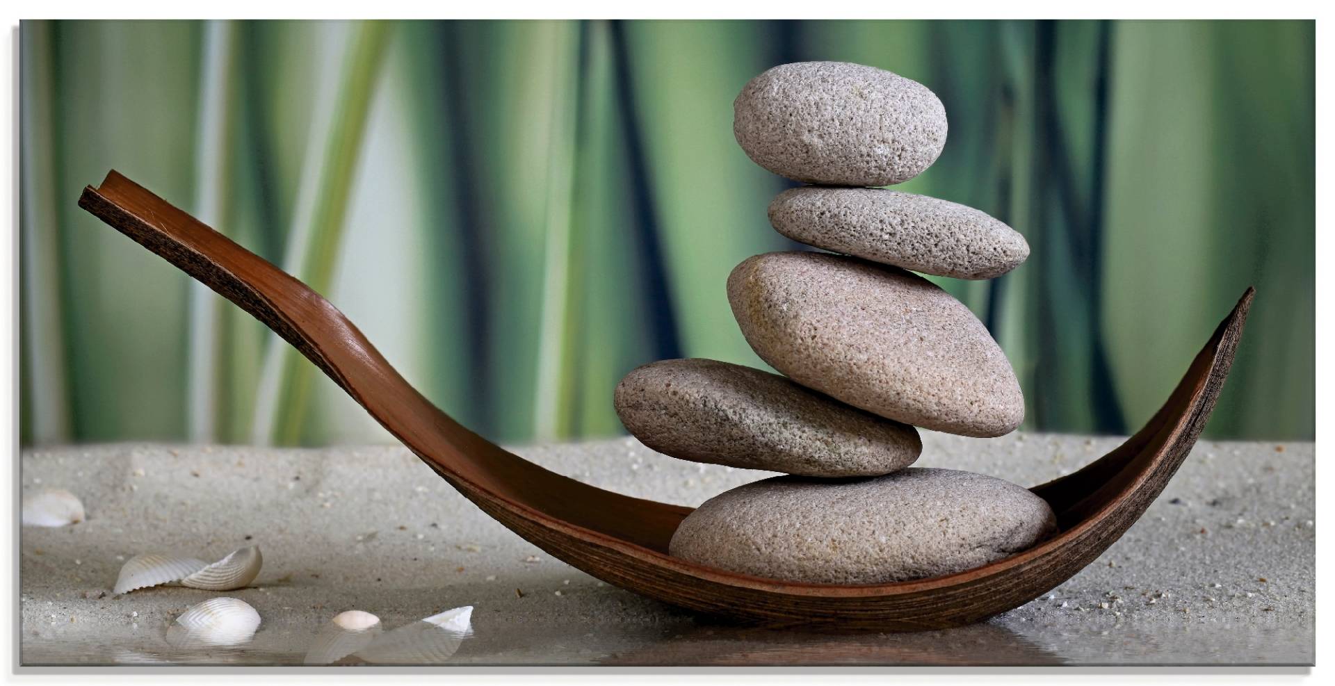Artland Glasbild »Gleichgewicht«, Zen, (1 St.) von Artland