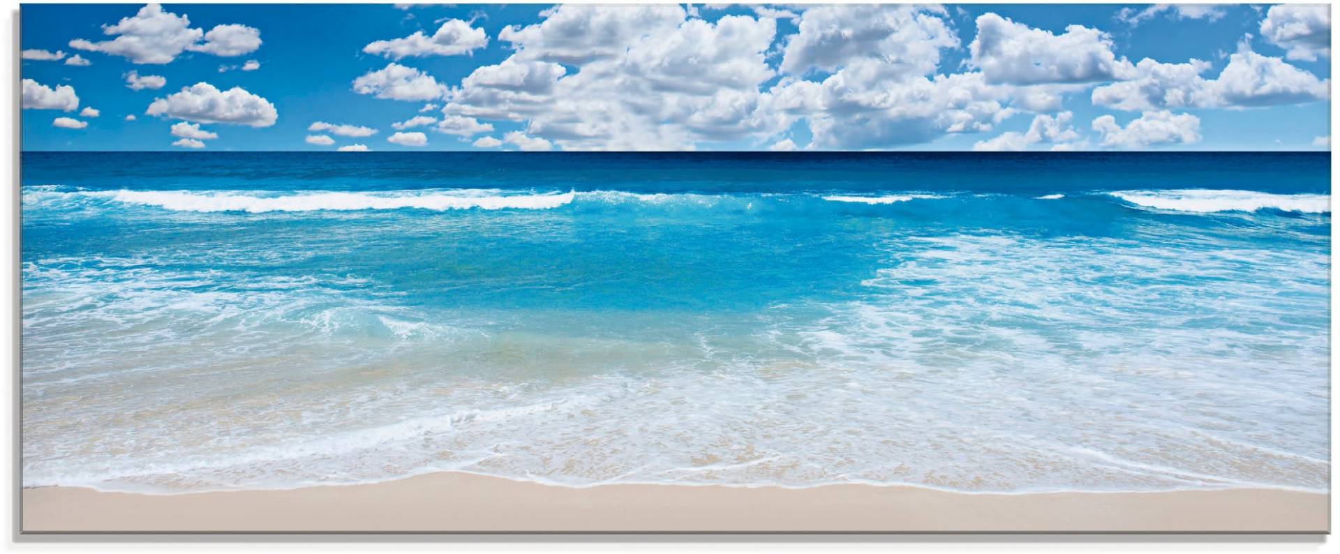 Artland Glasbild »Grossartige Strandlandschaft«, Strand, (1 St.), in verschiedenen Grössen von Artland