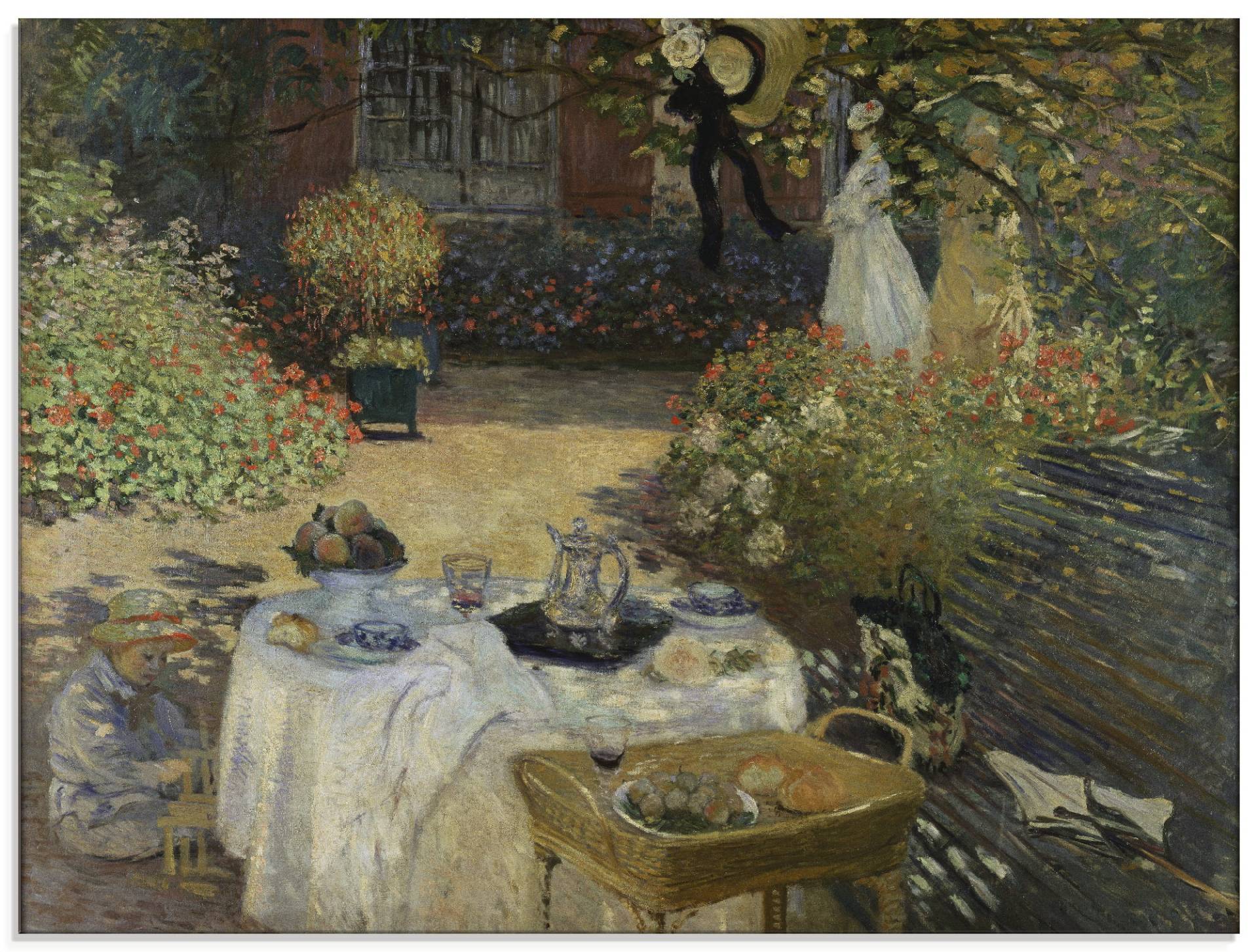 Artland Glasbild »Im Garten Claude Monets in Argenteuil«, Garten, (1 St.) von Artland
