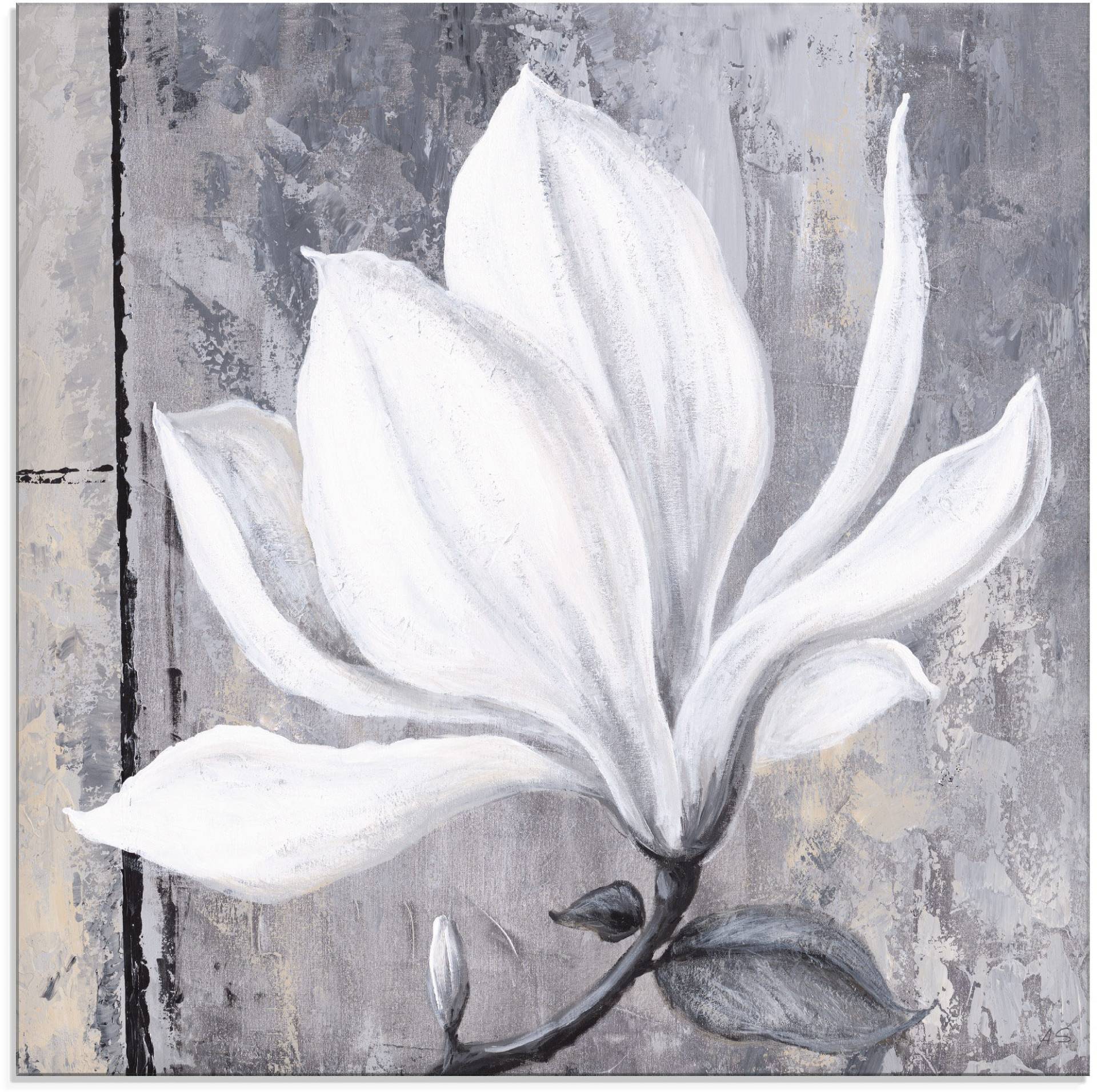 Artland Glasbild »Klassische Magnolie«, Blumen, (1 St.) von Artland